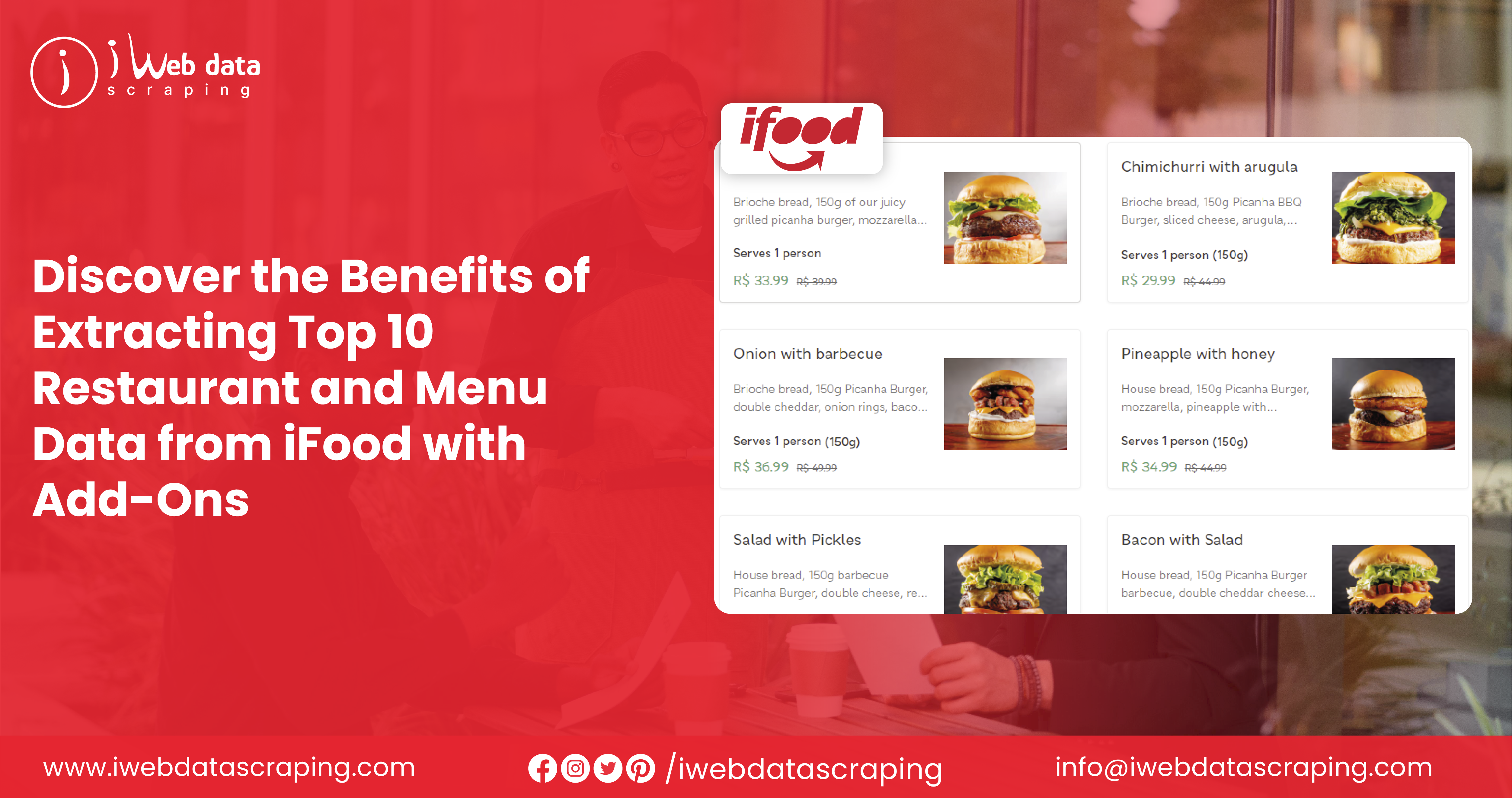 Restaurant and Menu Data from iFood with Add-Ons